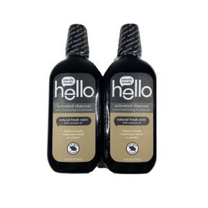 hello Natural Mint + Coconut Mouthwash 16 fl oz TWO PACK
